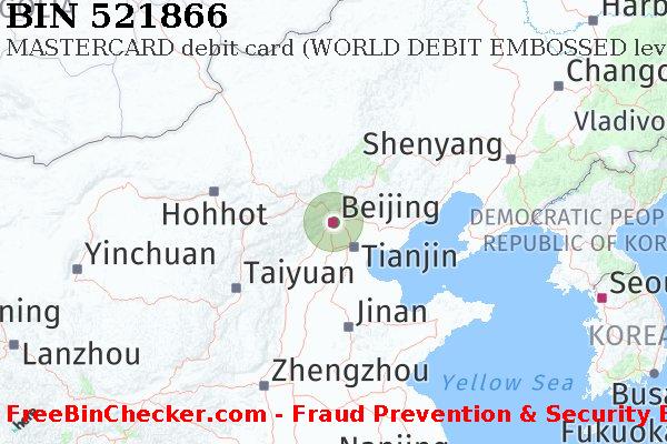 521866 MASTERCARD debit China CN BIN List