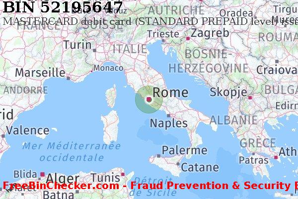 52195647 MASTERCARD debit Italy IT BIN Liste 