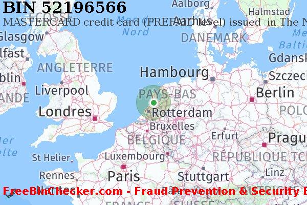 52196566 MASTERCARD credit The Netherlands NL BIN Liste 