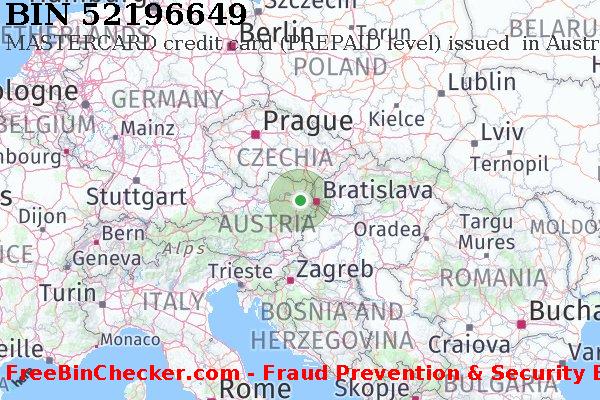 52196649 MASTERCARD credit Austria AT BIN Lijst