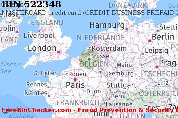 522348 MASTERCARD credit Belgium BE BIN-Liste