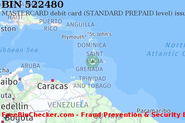 522480 MASTERCARD debit Saint Vincent and the Grenadines VC BIN List