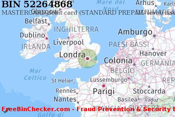 52264868 MASTERCARD debit United Kingdom GB Lista BIN