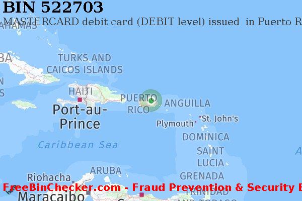 522703 MASTERCARD debit Puerto Rico PR BIN Danh sách