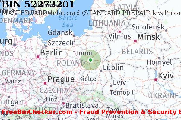 52273201 MASTERCARD debit Poland PL BIN Danh sách