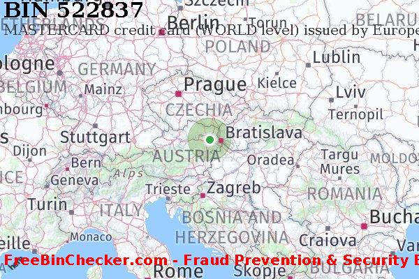 522837 MASTERCARD credit Austria AT BIN List