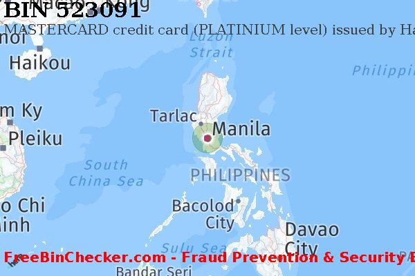 523091 MASTERCARD credit Philippines PH BIN List