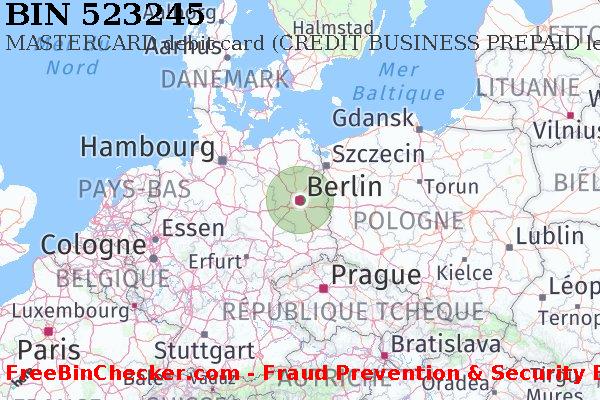 523245 MASTERCARD debit Germany DE BIN Liste 