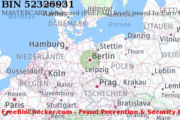 52326931 MASTERCARD debit Germany DE BIN-Liste