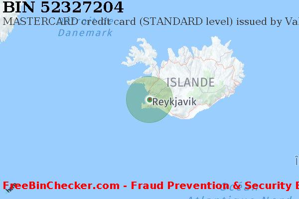 52327204 MASTERCARD credit Iceland IS BIN Liste 