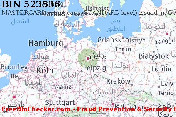 523536 MASTERCARD credit Germany DE قائمة BIN