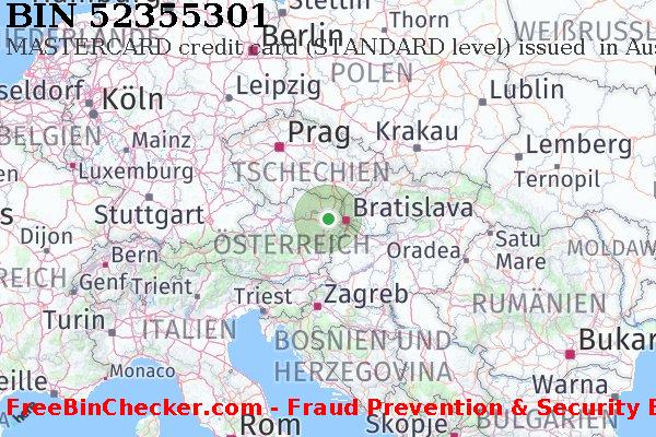 52355301 MASTERCARD credit Austria AT BIN-Liste
