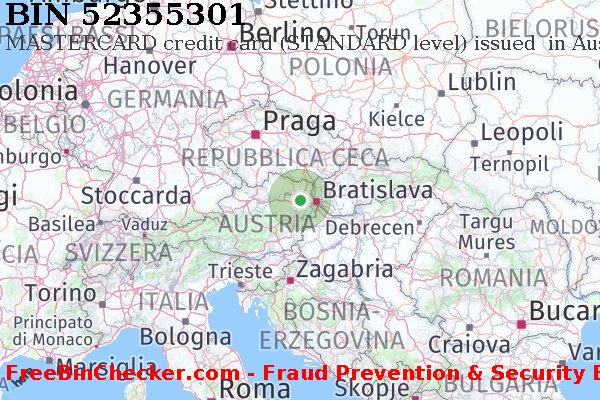 52355301 MASTERCARD credit Austria AT Lista BIN