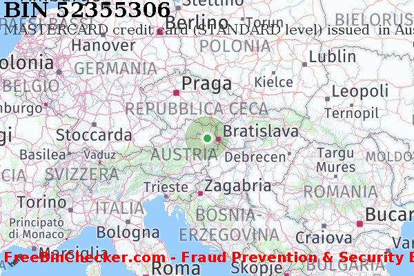 52355306 MASTERCARD credit Austria AT Lista BIN