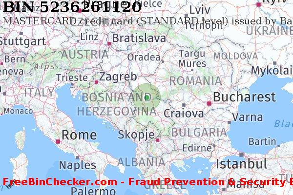 5236261120 MASTERCARD credit Serbia RS BIN List
