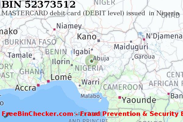 52373512 MASTERCARD debit Nigeria NG BIN List