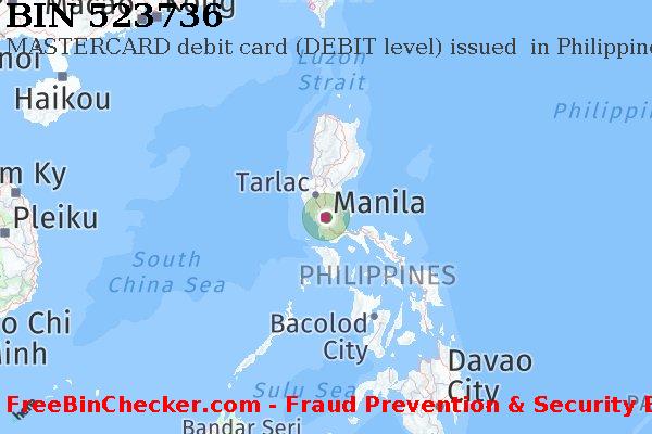 523736 MASTERCARD debit Philippines PH BIN List