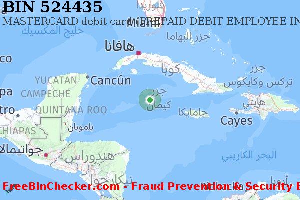 524435 MASTERCARD debit Cayman Islands KY قائمة BIN
