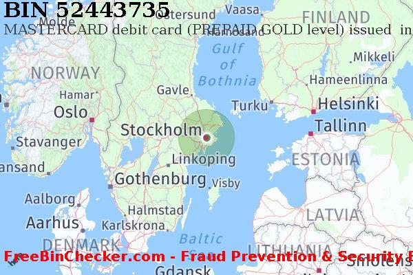 52443735 MASTERCARD debit Sweden SE BIN List