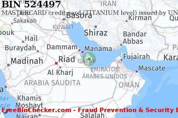 524497 MASTERCARD credit Qatar QA Lista de BIN