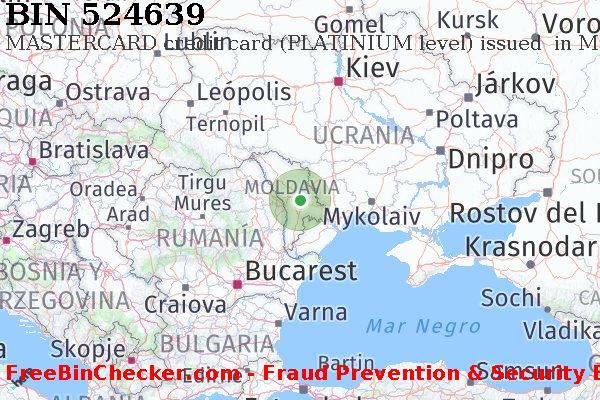 524639 MASTERCARD credit Moldova MD Lista de BIN