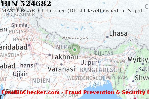 524682 MASTERCARD debit Nepal NP BIN-Liste