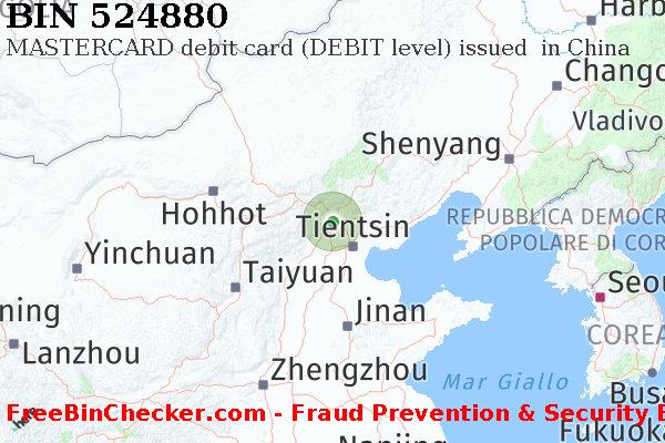 524880 MASTERCARD debit China CN Lista BIN