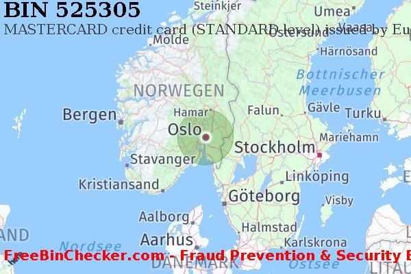 525305 MASTERCARD credit Norway NO BIN-Liste