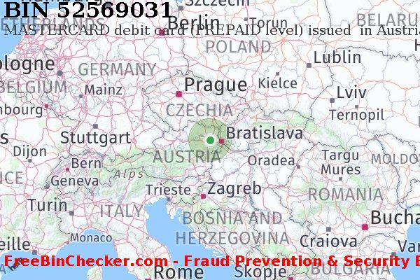 52569031 MASTERCARD debit Austria AT BIN Danh sách