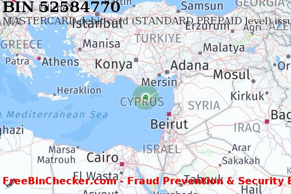 52584770 MASTERCARD debit Cyprus CY BIN List
