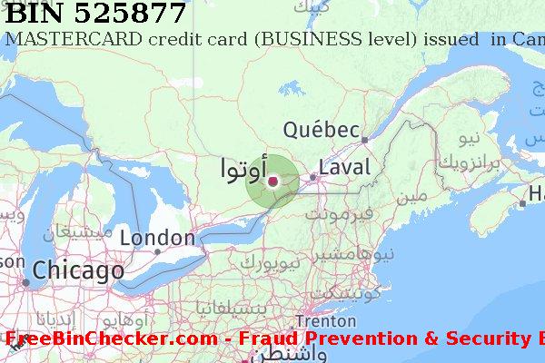 525877 MASTERCARD credit Canada CA قائمة BIN