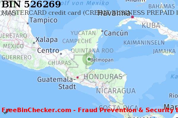 526269 MASTERCARD credit Belize BZ BIN-Liste
