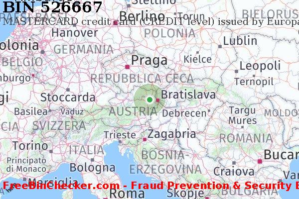 526667 MASTERCARD credit Austria AT Lista BIN