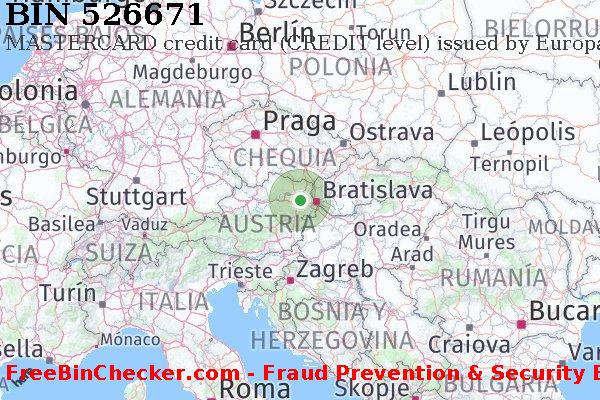526671 MASTERCARD credit Austria AT Lista de BIN