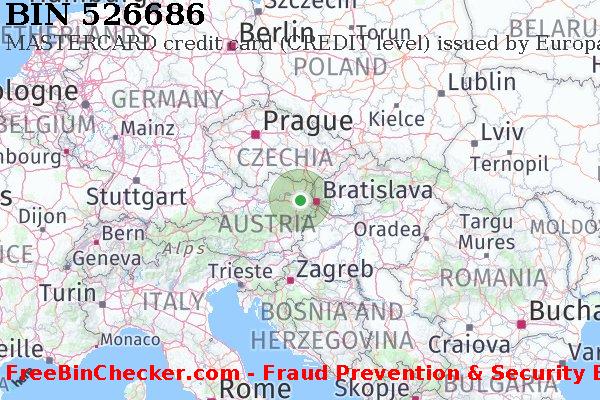 526686 MASTERCARD credit Austria AT Lista de BIN