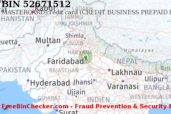 52671512 MASTERCARD credit India IN BIN-Liste