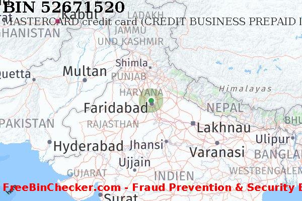 52671520 MASTERCARD credit India IN BIN-Liste