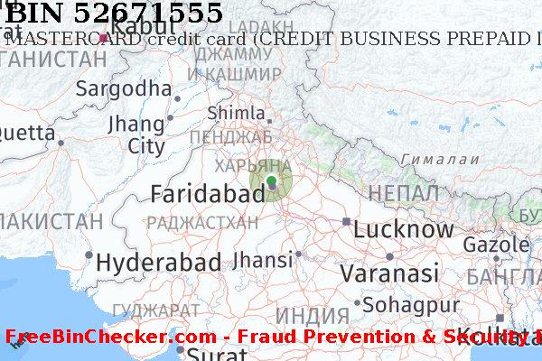 52671555 MASTERCARD credit India IN Список БИН