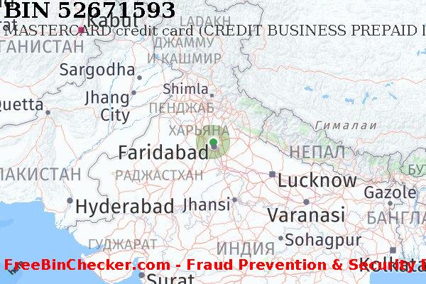 52671593 MASTERCARD credit India IN Список БИН