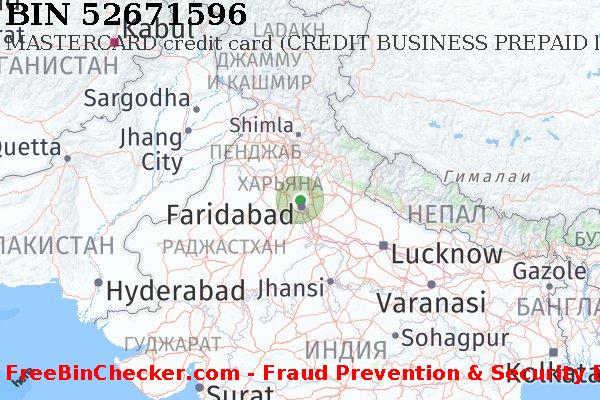 52671596 MASTERCARD credit India IN Список БИН