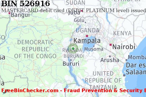 526916 MASTERCARD debit Rwanda RW BIN List