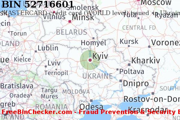 52716601 MASTERCARD credit Ukraine UA BIN List