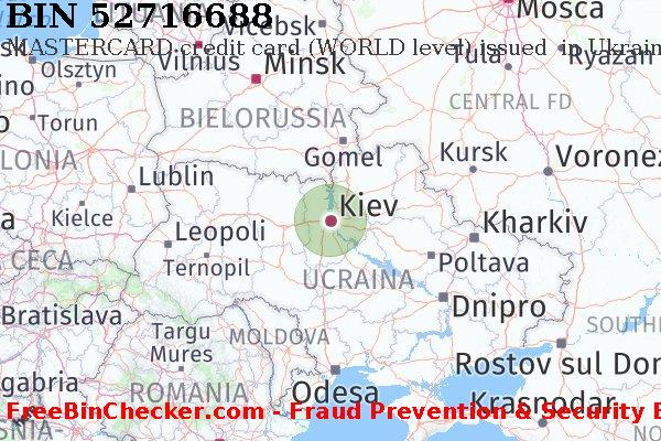 52716688 MASTERCARD credit Ukraine UA Lista BIN