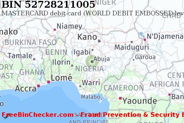 52728211005 MASTERCARD debit Nigeria NG BIN List