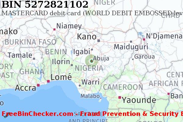 5272821102 MASTERCARD debit Nigeria NG BIN List