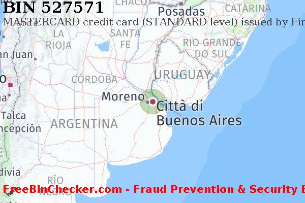 527571 MASTERCARD credit Argentina AR Lista BIN
