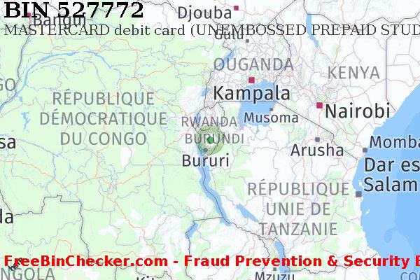 527772 MASTERCARD debit Burundi BI BIN Liste 