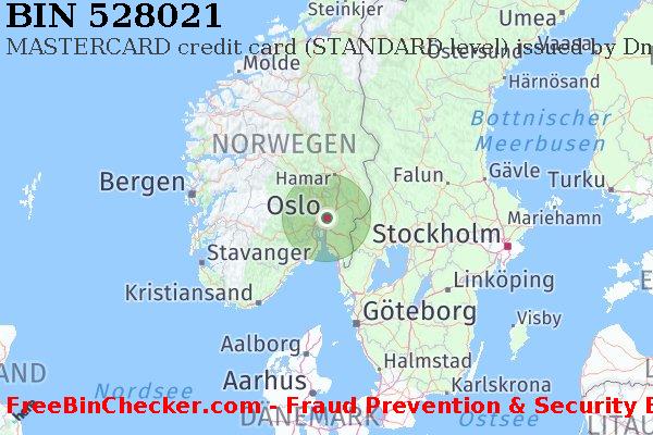 528021 MASTERCARD credit Norway NO BIN-Liste