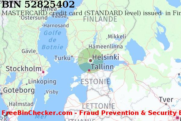52825402 MASTERCARD credit Finland FI BIN Liste 