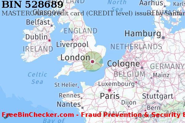 528689 MASTERCARD credit United Kingdom GB BIN List